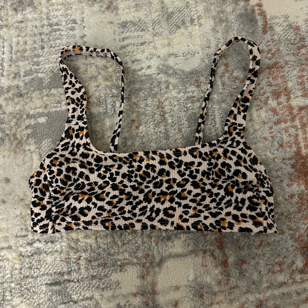 cheetah print bikini top